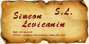 Simeon Levičanin vizit kartica